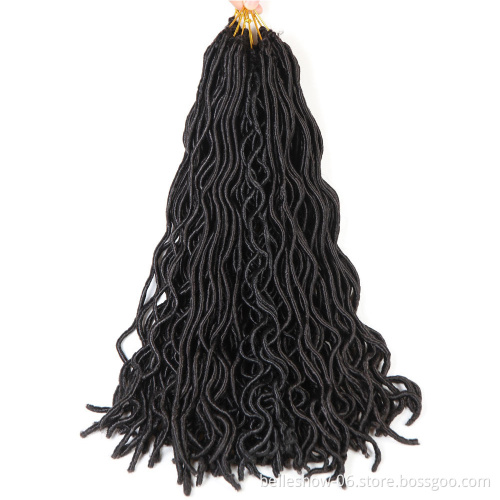 Hot sell synthetic hair extensions curl  faux locs crochet hair dreadlock faux locs